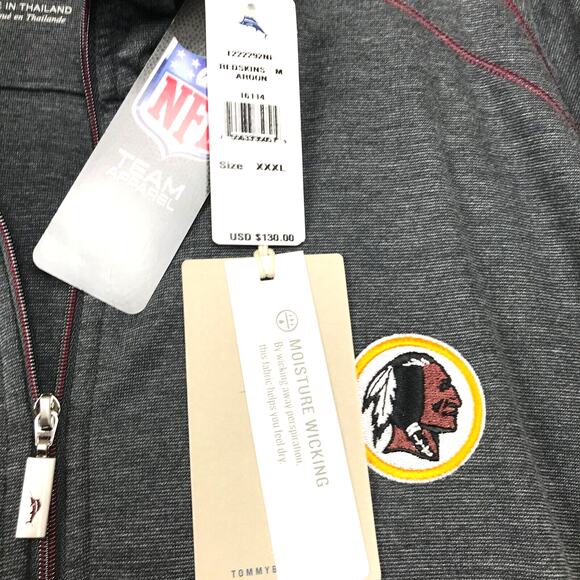 NFL Team Apparel Tommy Bahama Retired Redskins Logo Moisture Wicking XXXL NWT - Picture 6 of 10